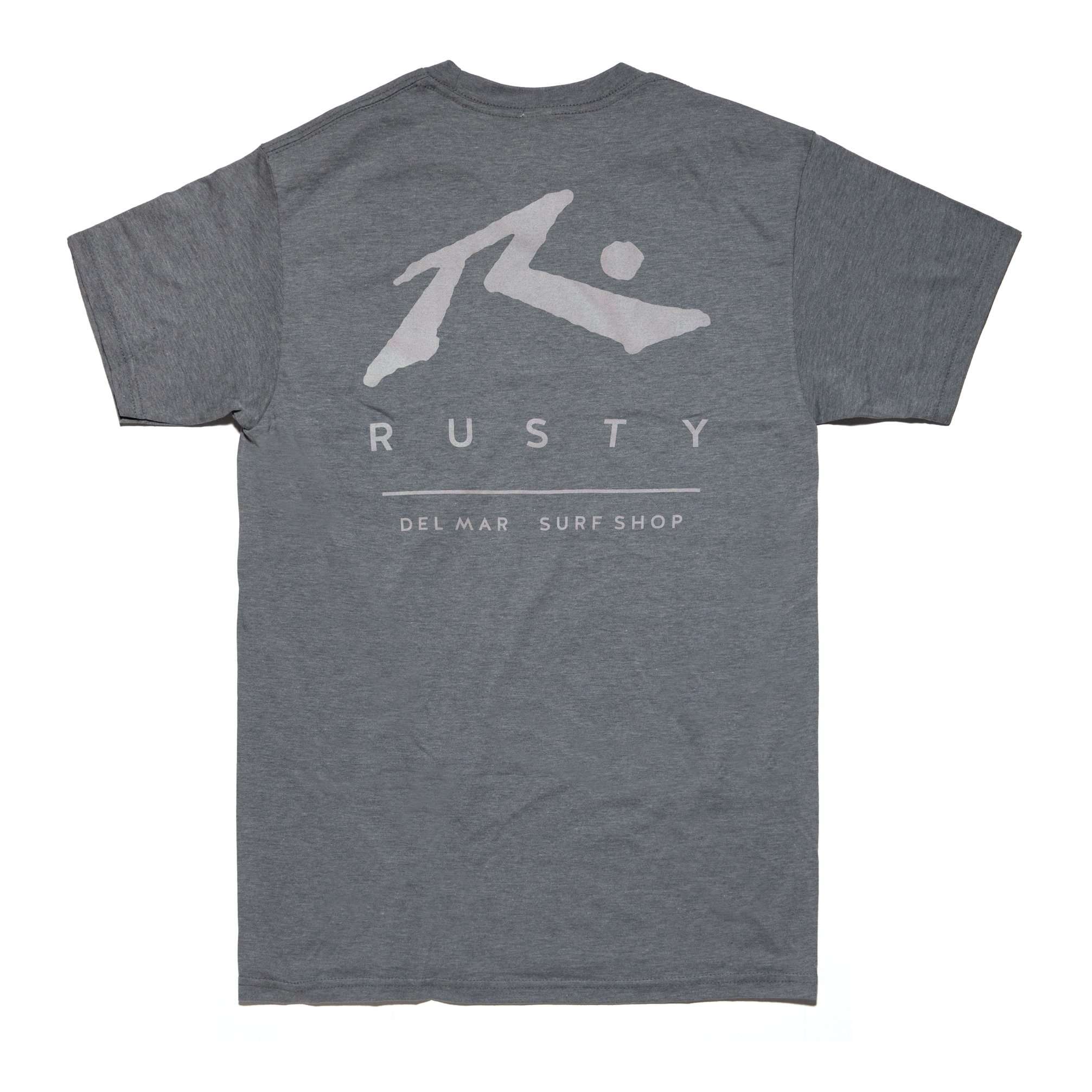 Rusty Del Mar Full Original in Ash Heather - T-Shirt