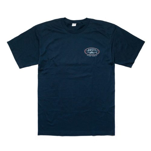 Rusty Del Mar Classic Mens T-Shirt Navy