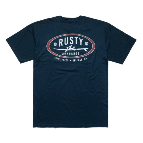 Rusty Del Mar Classic T-Shirt - Navy
