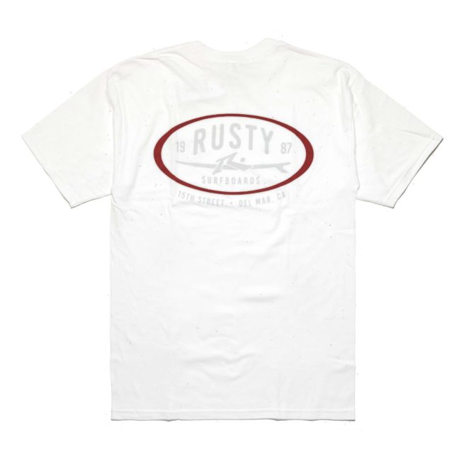 Rusty Del Mar Classic Mens T-Shirt White
