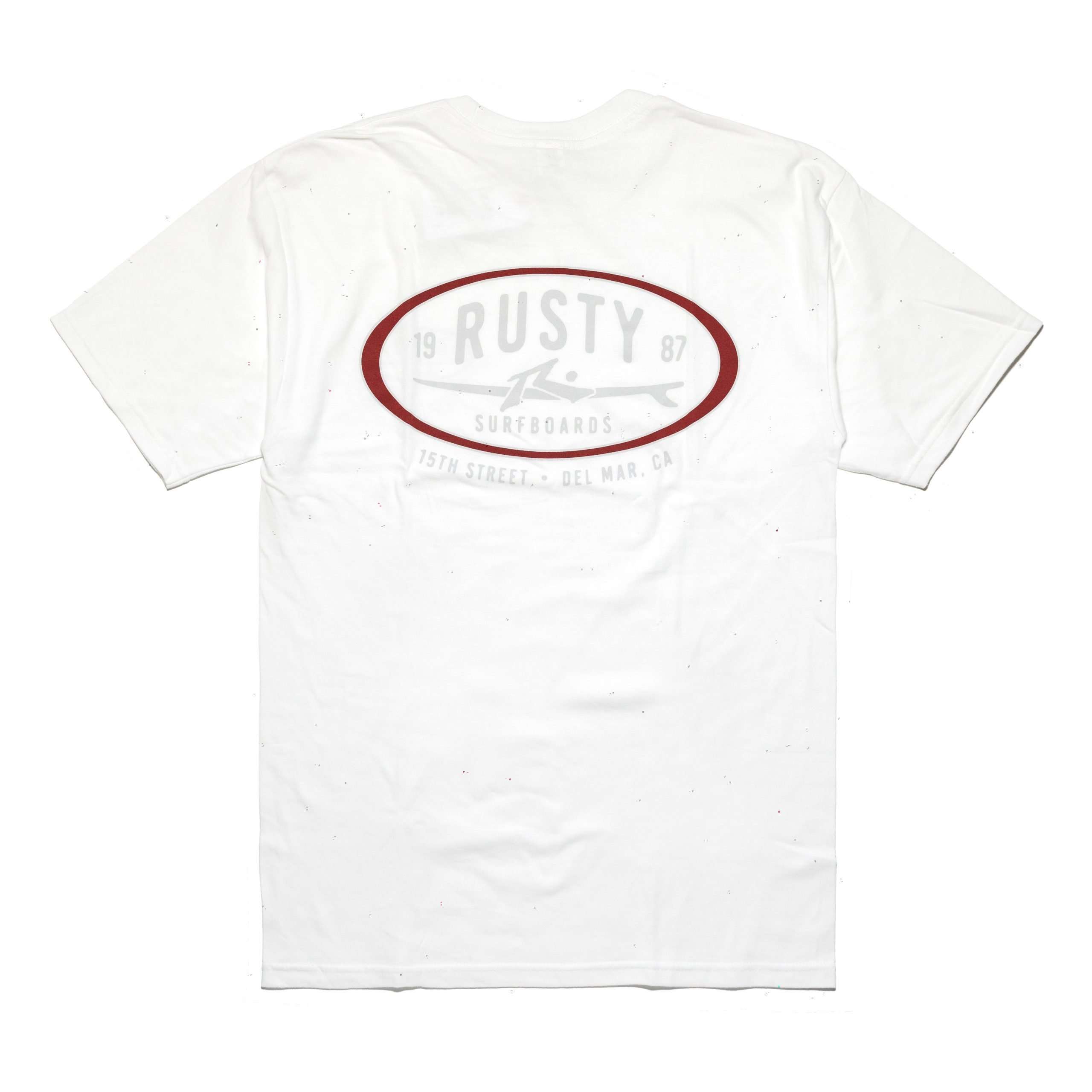 Rusty Del Mar Classic Mens T-Shirt White