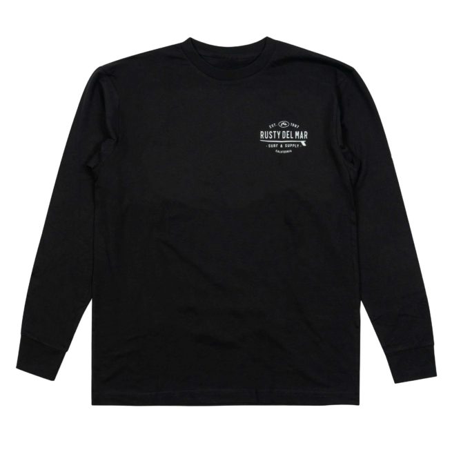 Oval Surf and Supply L/S Black