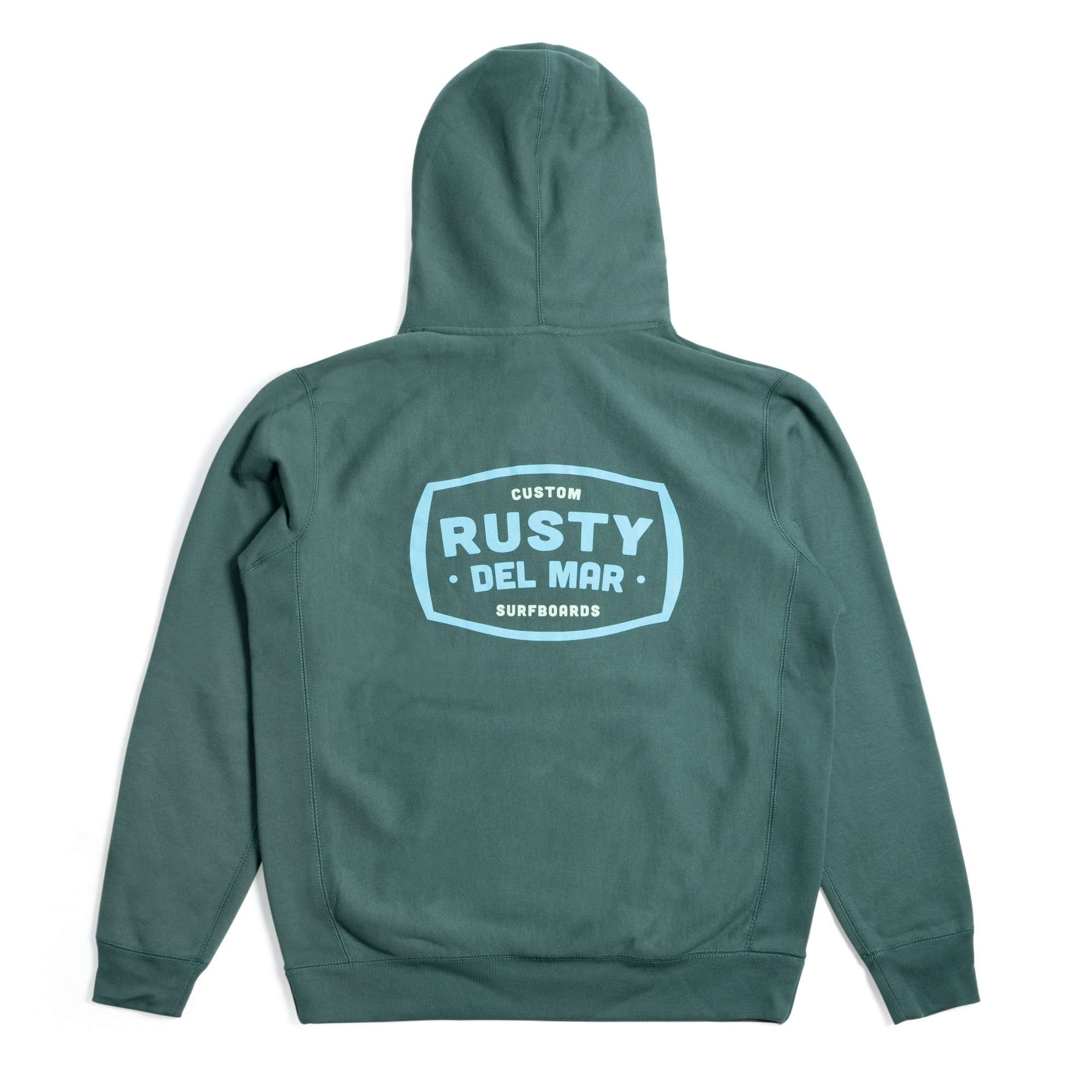 Rusty Del Mar Badge Hooded Fleece