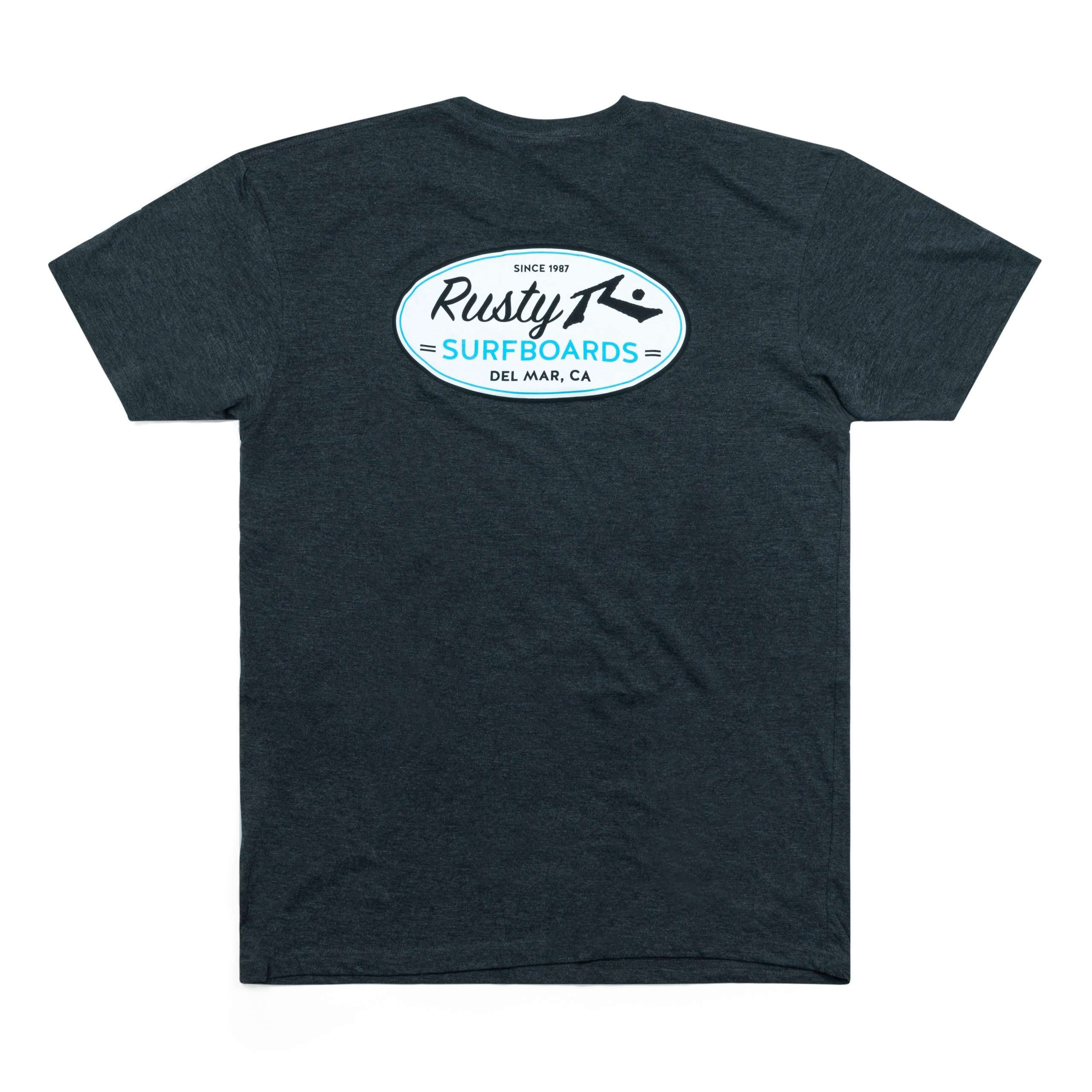 Oval Patch T-Shirt in Charcoal Heather
