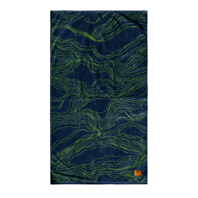 Wave Lines Beach Towel