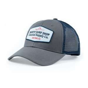 Coastal Supply Co Hat in Charcoal and Navy