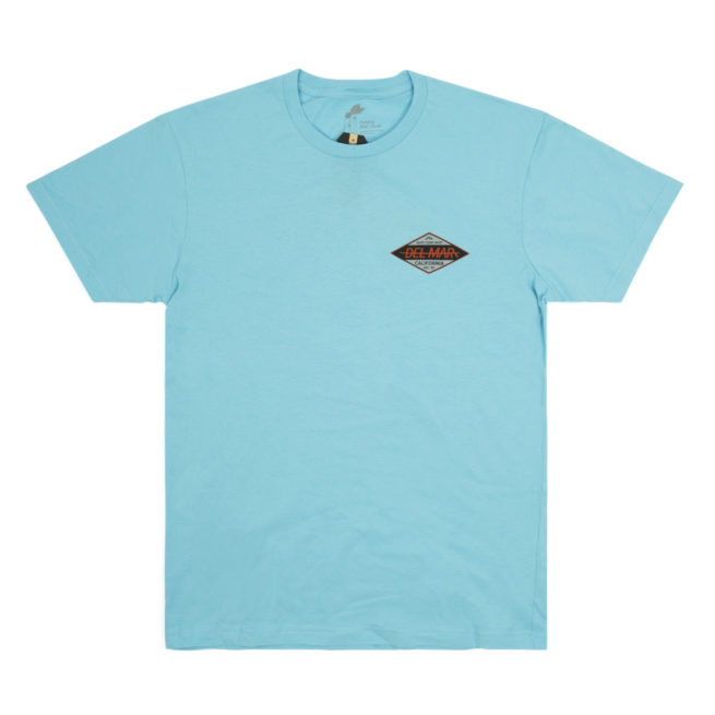 Rusty Del Mar Diamond T-Shirt in Pacific Blue