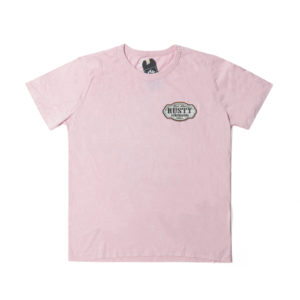 Rusty Del Mar Riders Surfboards Short Sleeve T-Shirt in Pink