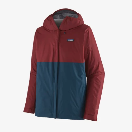 Patagonia Wind Breaker in Red and Blue
