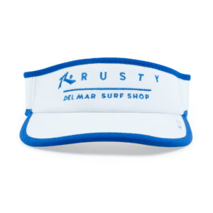 Rusty Del Mar Active Visor in Royal Blue and White