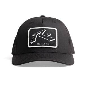 RDM Patch Hat in Black Canvas Mesh