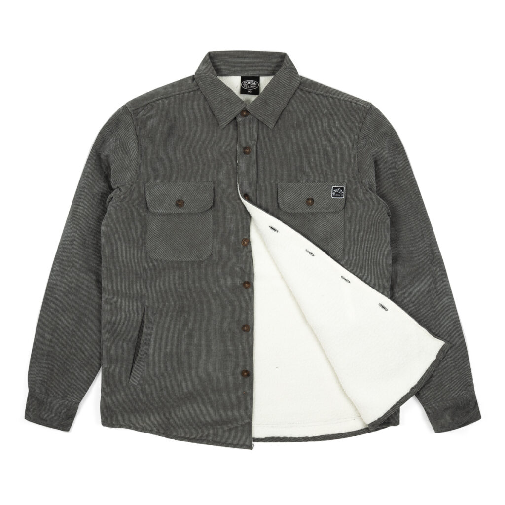 Men Corduroy Sherpa Shirt Logo - Image 6