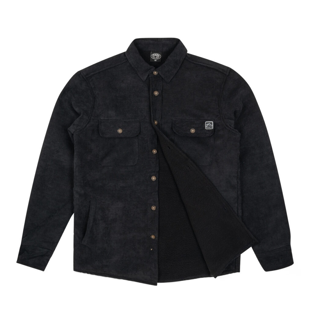 Men Corduroy Sherpa Shirt Logo - Image 2