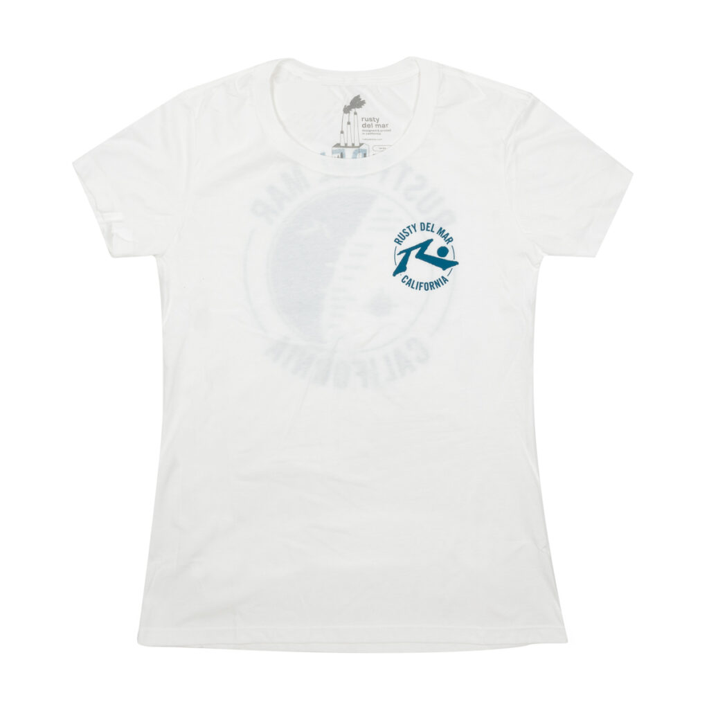 Womens Surf Map Short Sleeve T-Shirt - Image 4