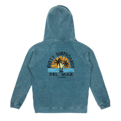 Rusty Del Mar Sun Palms Hooded Sweatshirt