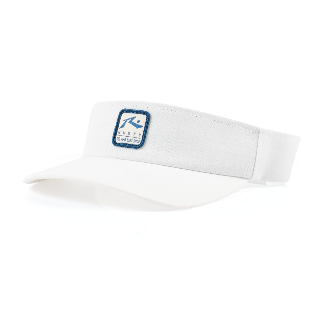 Box Navy Cream Patch Visor - Image 3