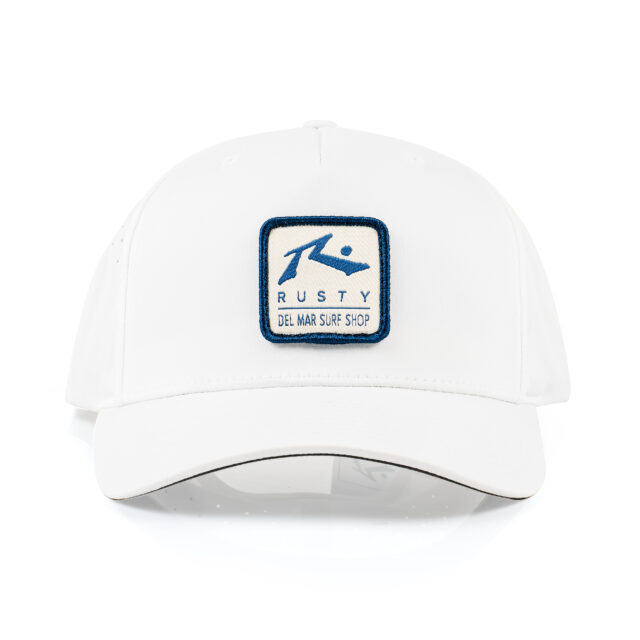 Box Navy Cream Patch Perforated Performance Snapback