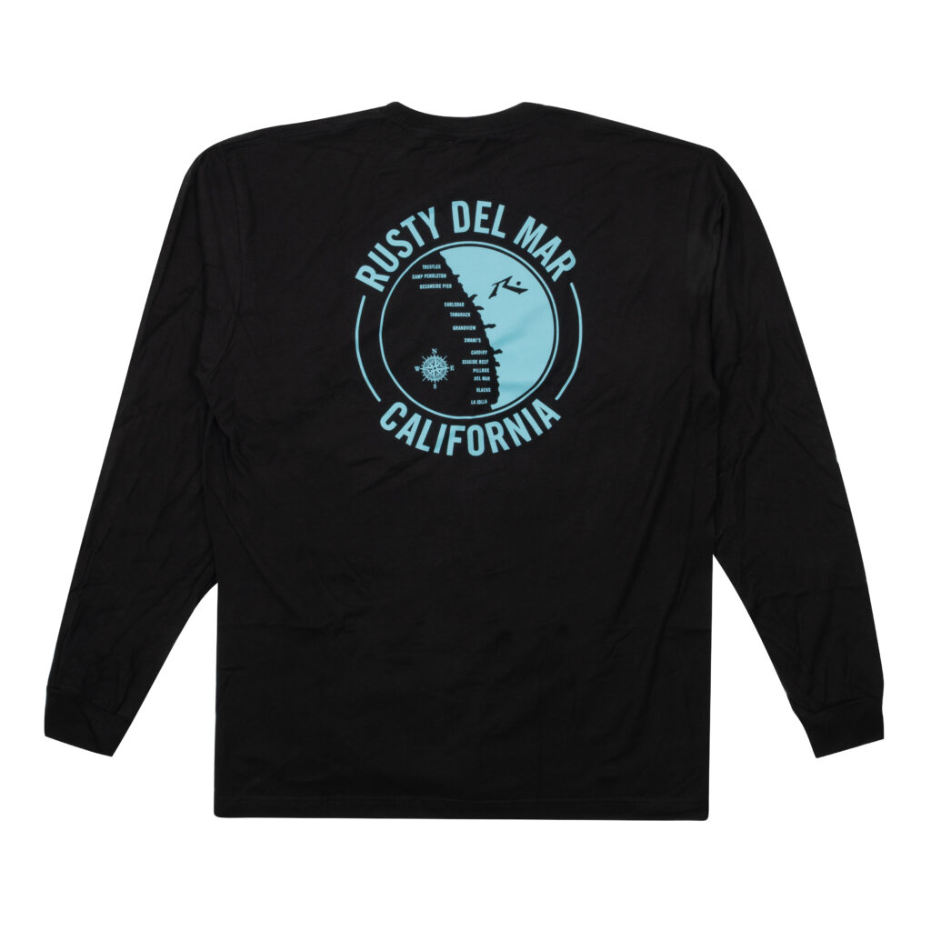 Surf Map Long Sleeve T-Shirt - Image 3