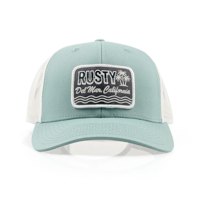 Patch Wave Palm Cotton Twill Trucker