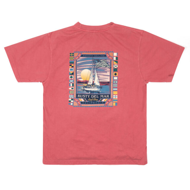 Severed Sailboat/Flags Short Sleeve T-Shirt