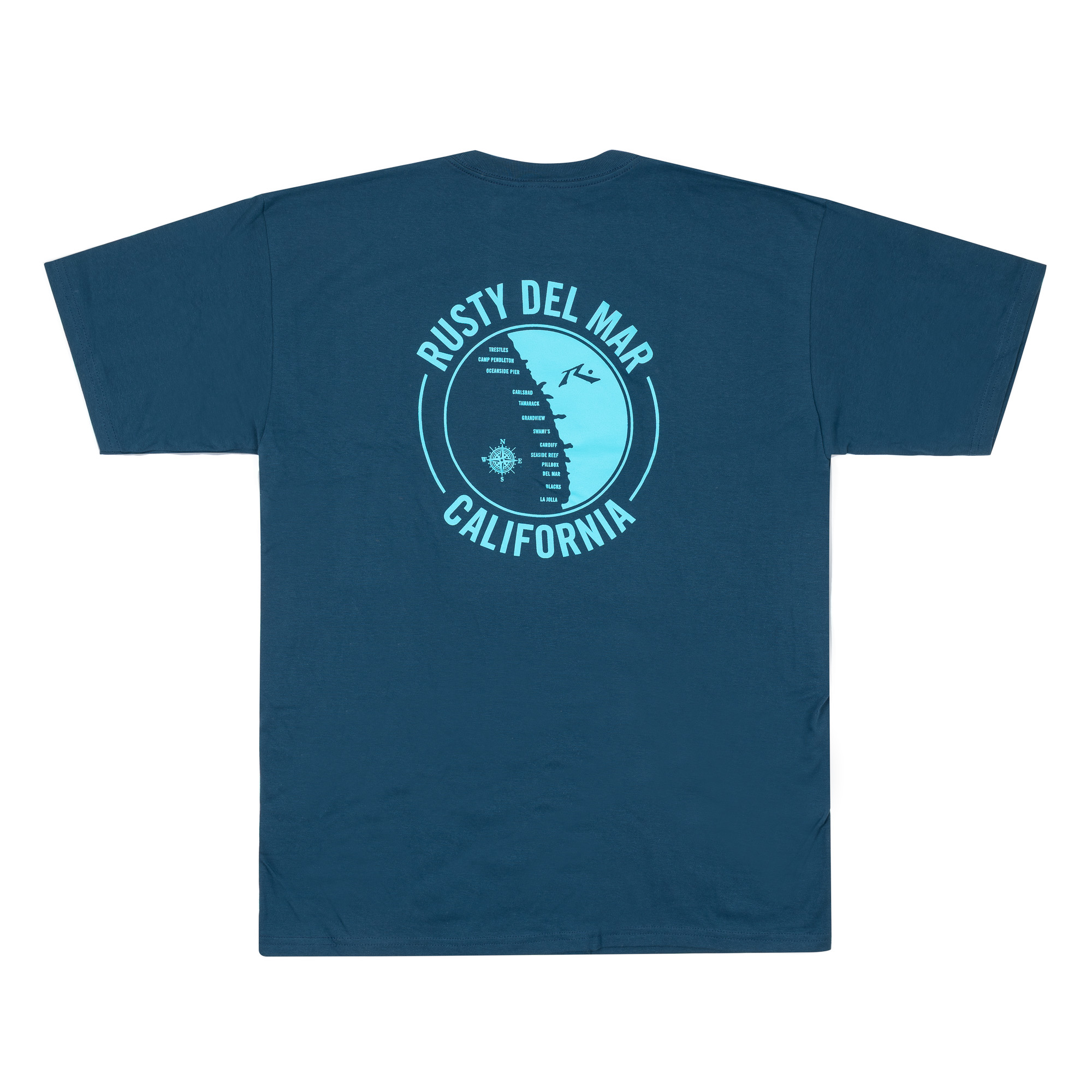 Surf Map Mens T-Shirt - Image 9