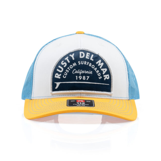 Rusty Del Mar Patch Snapback Trucker