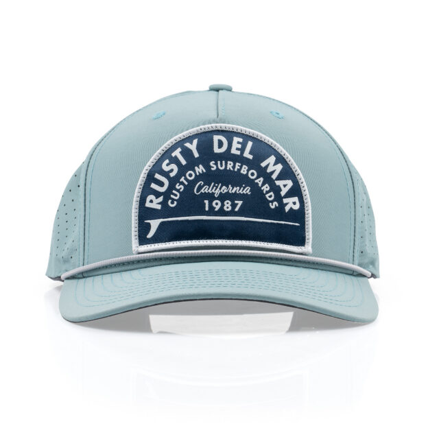 Rusty Del Mar Patch Lazer Perferated Cap